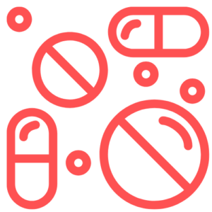 image representing antibiotics in pills and capsules.